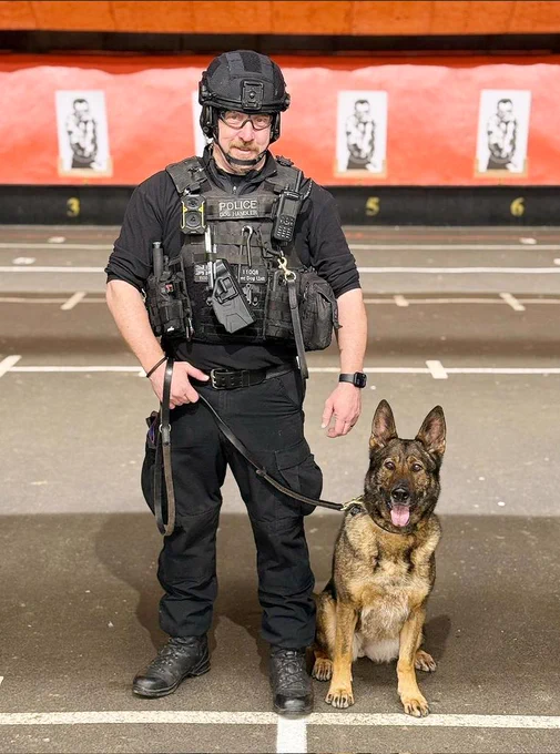 PD Fallon with handler PC James