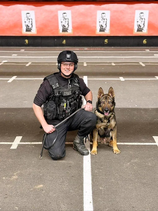 PD Boss with handler PC Carter