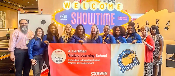 The Hyatt Park Cougars, a VL Certified School, at last year's Annual Visible Learning conference