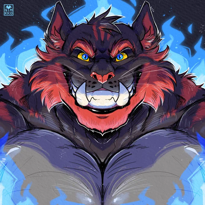Made by Ginkko
Scintilla enveloped by blue flames