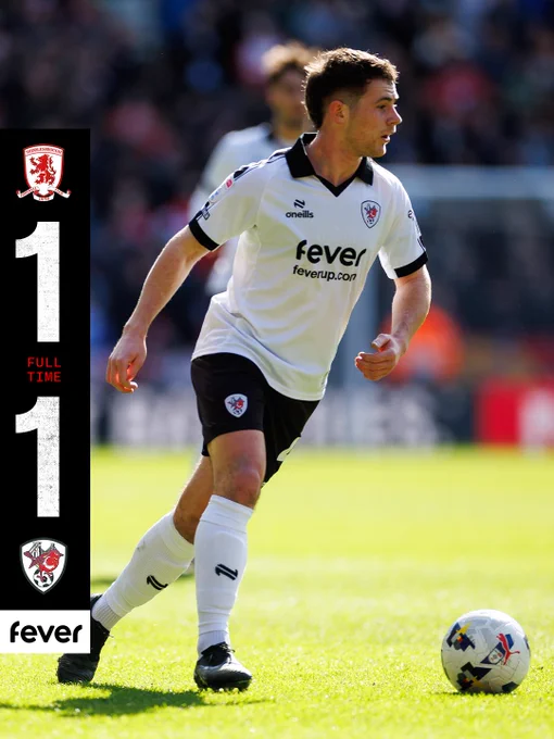 Full-time: Middlesbrough 1-1 Bristol City.