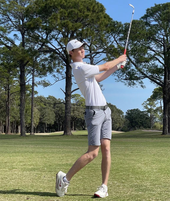 golfer swinging
