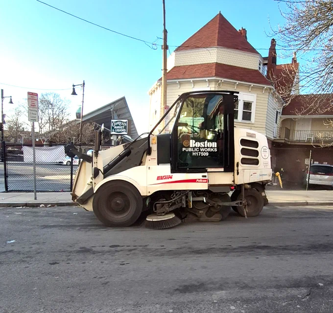Picture: PWD sweeper cleaning streets