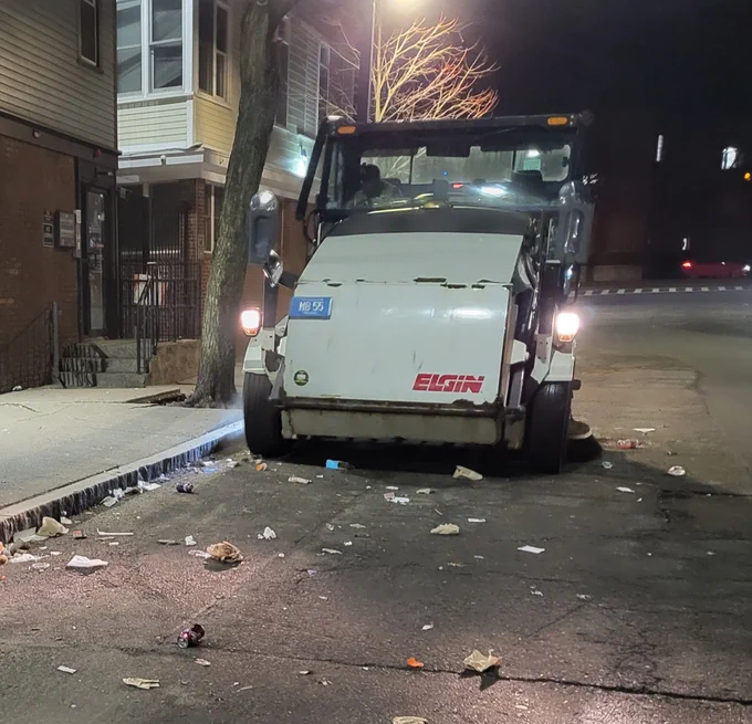Picture: PWD sweeper cleaning streets
