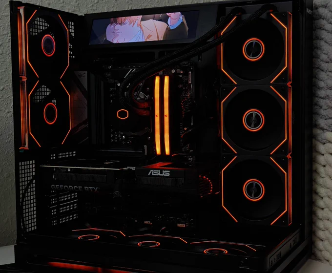 CPU : R5 9600X 

GPU : ASUS Prime RTX 5070 

Motherboard : B650 Eagle AX 

RAM : Corsair Vengeance 32GB 6400MHz CL36 

Storage : WD Black SN770

Cooler : Cooler Master, Master Liquid 360L

PSU : Majesty 750W Bronze 

Case :  Majesty Falcon X 