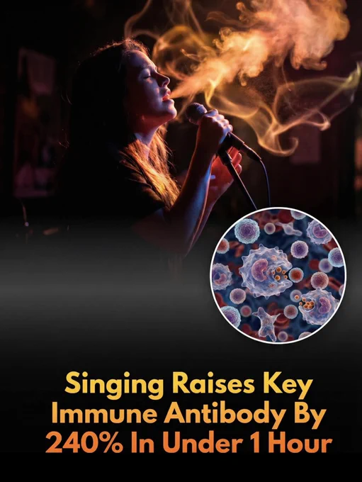 New research reveals that the act of singing can skyrocket immune-boosting antibodies by up to 240% in just one hour.

Recent scientific studies reveal that singing is a biological powerhouse that significantly strengthens the immune system. Specifically, vocalizing triggers a rapid increase in Immunoglobulin A (sIgA), a crucial antibody that protects the mouth, throat, and gut from infection. Research involving choir members has shown that active singing can cause these immune markers to spike by as much as 240% within a single hour. Crucially, the benefit requires active participation; while listening to music offers emotional perks, the physical act of singing produces a far more immediate and substantial surge in antibody levels.

Beyond the chemical boost, singing functions as physical medicine by activating the vagus nerve to calm the body. This process reduces cortisol, the primary stress hormone, and balances the immune response. These findings are remarkably inclusive.