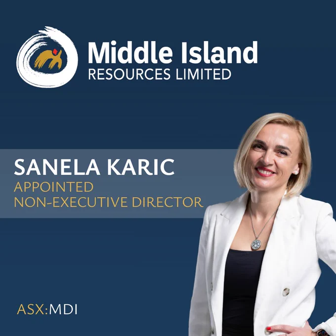 ASX: MDI | Appointment of Sanela Karic as Non-Executive Director