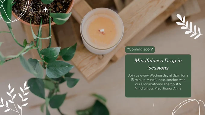 Mindfulness drop in session advert