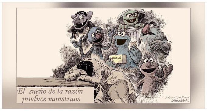 cartoon - Francisco de Goya - rede en monsters