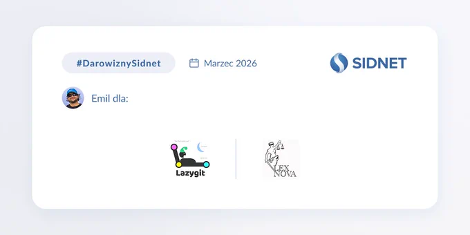 Logotypy projektów open-source i non-profit wspieranych przez software house Sidnet