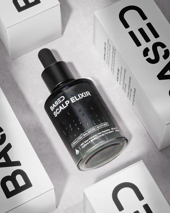 BASED Scalp Elixir I made from scratch no Gen Ai prompted #3DProductDesign #ProductVisualization #3DRender #ProductRender 