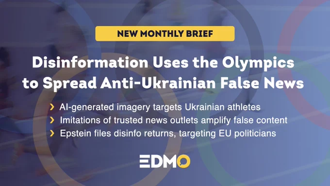 Disinformation Uses the Olympics to Spread Anti-Ukrainian False News | New EDMO Monthly Brief