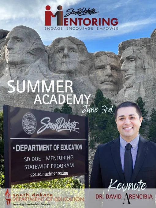Excited to keynote the South Dakota Mentoring Summer Academy for teacher leaders/mentors across the state.

Mentorship = leadership in action.  

Shout-out to Jimmy Casas, the team at J. Casas & Associates, and the ConnectEDD Speakers Bureau for the connection! 

#EliteCulture