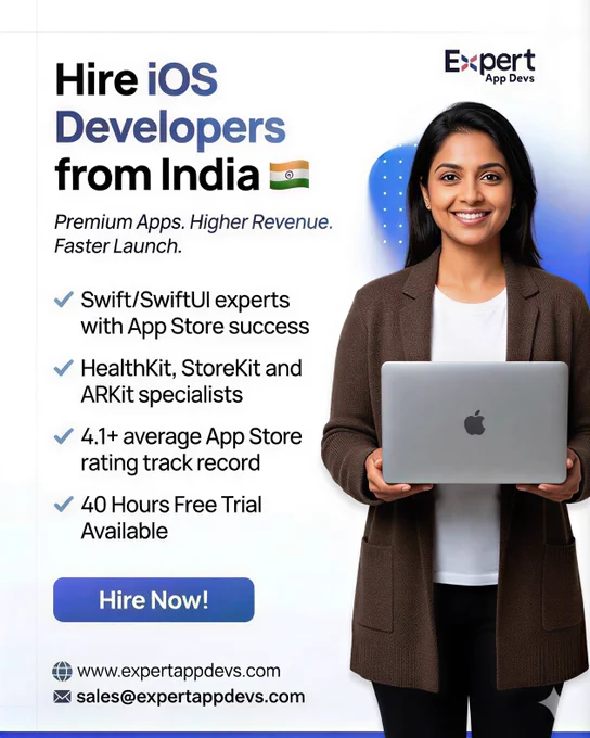 Hire iOS Developers from India from Expert App Devs