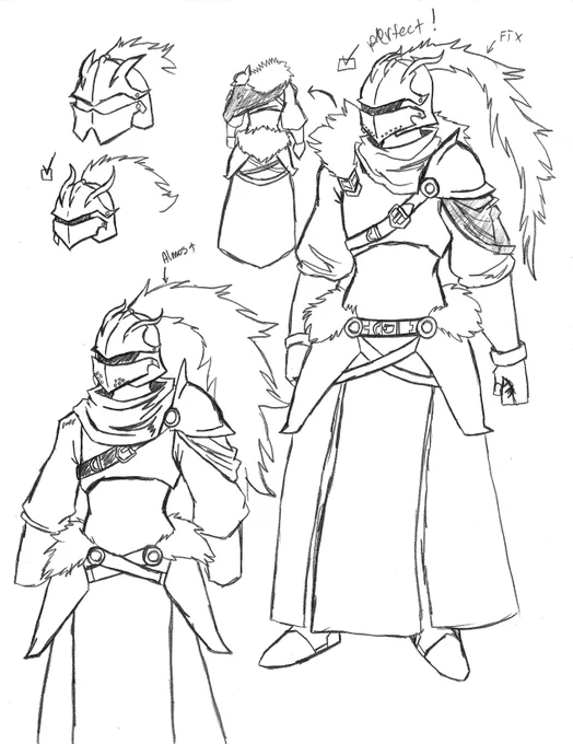I fleshed out the knight armor I wanted to use!

I think I want to try and create a whole 5 man squad for the game.
#artmoots #armordesign #gia'sballad #conceptart
