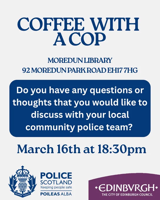 Coffee with a cop poster