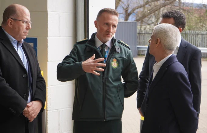 Jason Killens KAM meeting Sadiq Khan, Mayor of London. 