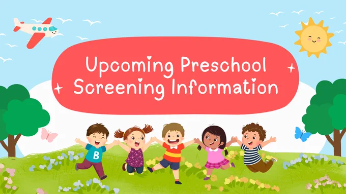 preschool children in field with sun