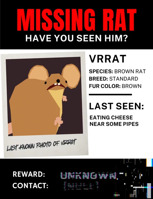 MISSING VRRAT - Have you seen him?