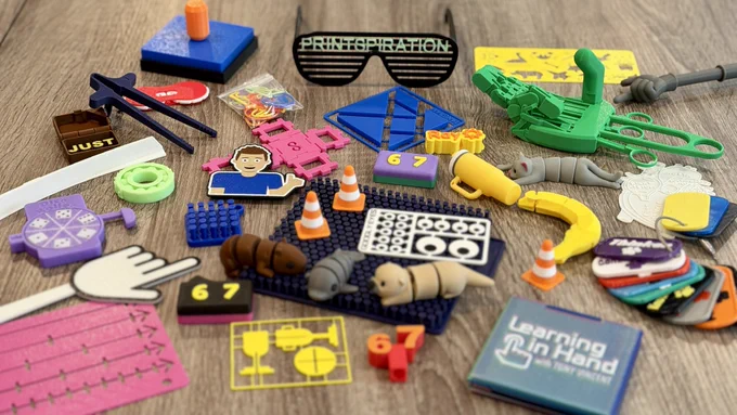 Photo of an assortment of 3D printed awesomeness