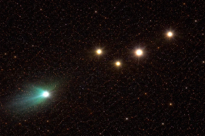 🚨 SPACE ALERT

☄️ One of the LAST images of interstellar comet 3I/ATLAS has been captured.

A faint stacked detection by amateur astrophotographer Ray’s Astrophotography on March 12, 2026 reveals the ghost-like coma of the comet as it fades while leaving the solar system.

Enhanced final image: March 16, 2026

This detection required extreme stacking and advanced telescope tracking.

Amateur astronomers worldwide helped confirm the faint signal.

3I/ATLAS is now continuing its journey back into deep space — and may never be visible again.

But the search continues.

The next visitor could be 4I/ATLAS.

And it might already be on the way.

🔭 Never stop looking up.

spacetracker.space