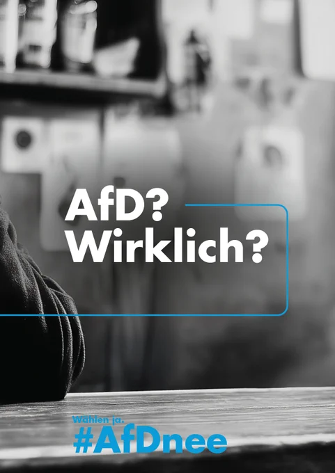 AfD?
Wirklich?

Wählen Ja.
#AfDnee
