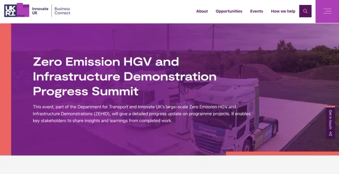 The Zero Emission HGV and Infrastructure Demonstration Progress Summit takes place in London and online on Tuesday 17 March 2026, 10am-5pm.