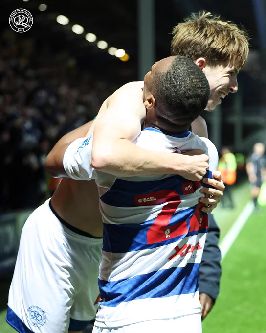 Kieran Morgan celebrating for QPR.