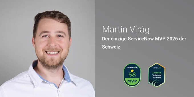 Martin Virág ist einziger ServiceNow MVP 2026 in der Schweiz