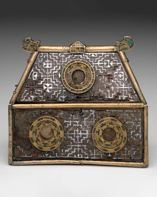 Small reliquary casket in the shape of a house