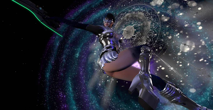 *Find the Fish* Deep Blue Bom Tattoo - Full body
*Find the Fish* - Fairytales Golden BOM - Front Only
*Find the Fish* - Moon Halo - Tintable

::GB:: EXO VENOM Body Suit/Skirt/Boots
::GB:: EXO VENOM Sunglass Silver
[HAIR]Dura-U123-FD : Women
POSE：UZME Machine Brade