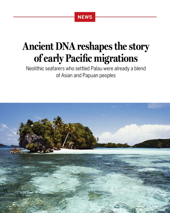 Ancient DNA reshapes the story of early Pacific migrations
Neolithic seafarers who settled Palau were already a blend of Asian and Papuan peoples