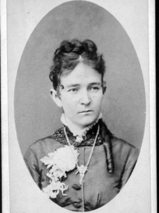 antique black and white photo of a woman