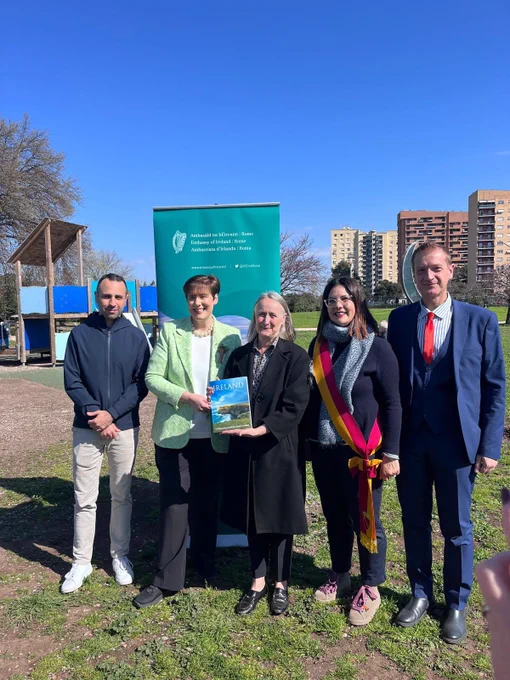 Minister Foley with representatives of Comune di Roma