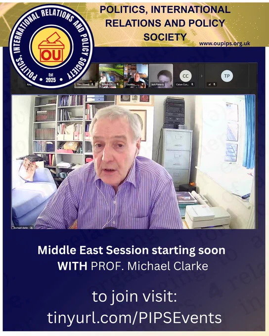 Invitation to join https://tinyurl.com/PIPSEvents live now Middle East session starting soon.
