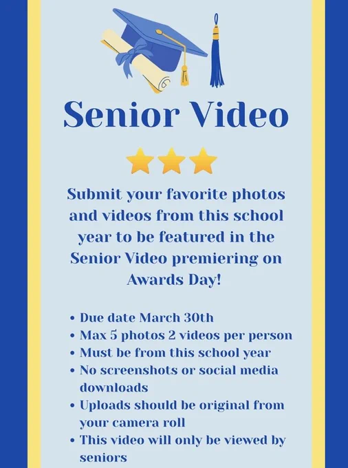 senior video