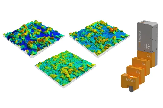 3Dセンサー,heliotis,白色干渉3Dエリアセンサー,heliInspect,インライン,表面粗さ測定