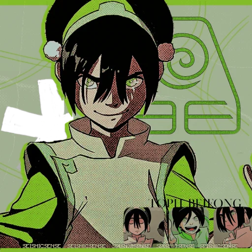 ⠀⠀   .͟..    literate   and   descriptive   portrayal   of 
 ⠀⠀toph   beifong  ▍ book   1   —   book  3   &   
       comics 