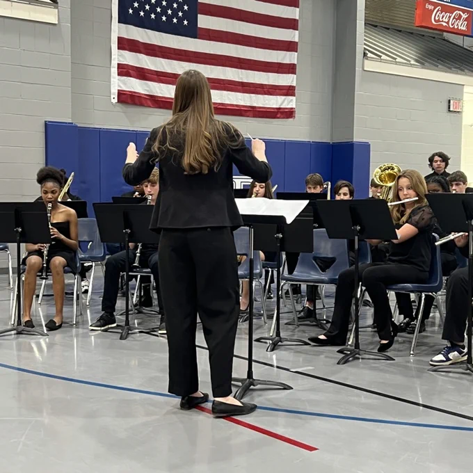 band performs