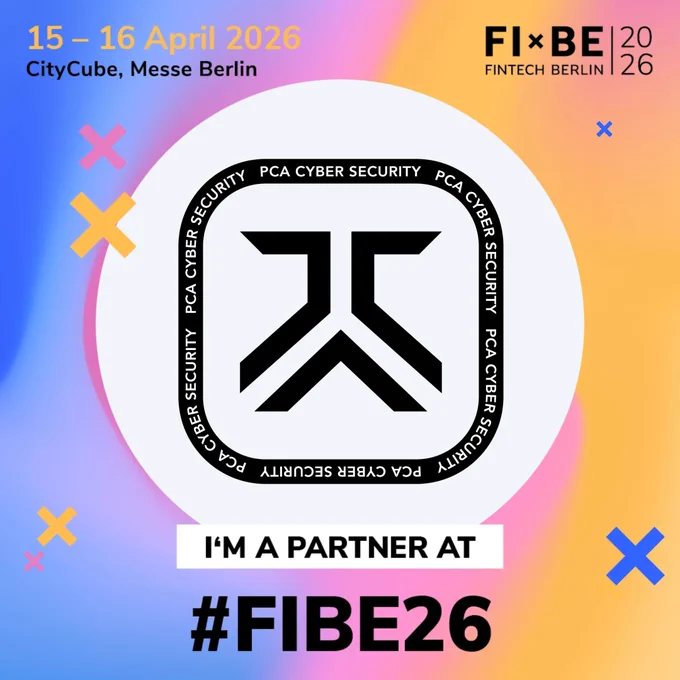 PCA Cyber Security is proud to be a partner of FIBE 2026 in Berlin 🇩🇪

Let’s talk about moving beyond compliance to real security.

15-15 April
Messe Berlin

See you there at stand no. 74.👋

#FIBE2026 #Fintech #CyberSecurity