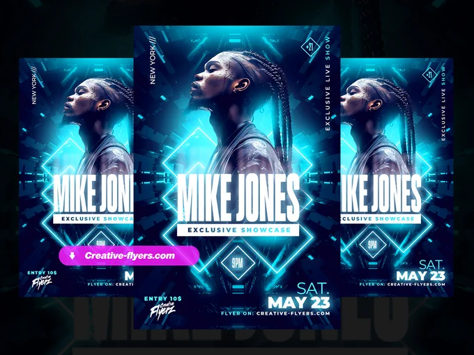 editable Artist Dj Flyer PSD