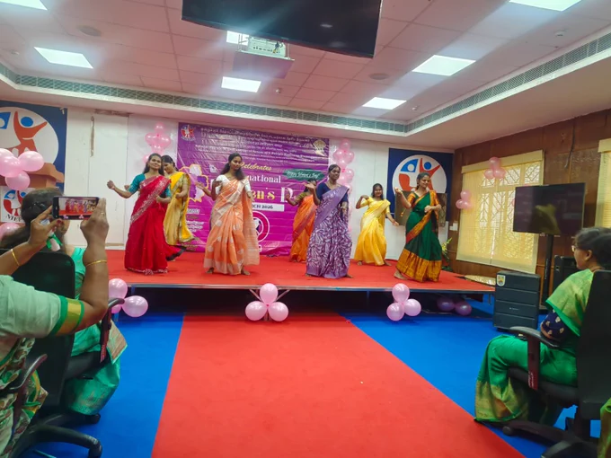 The HRD Students performed a group dance as part of celebration of 'Women's Day' on 8th March 2026.