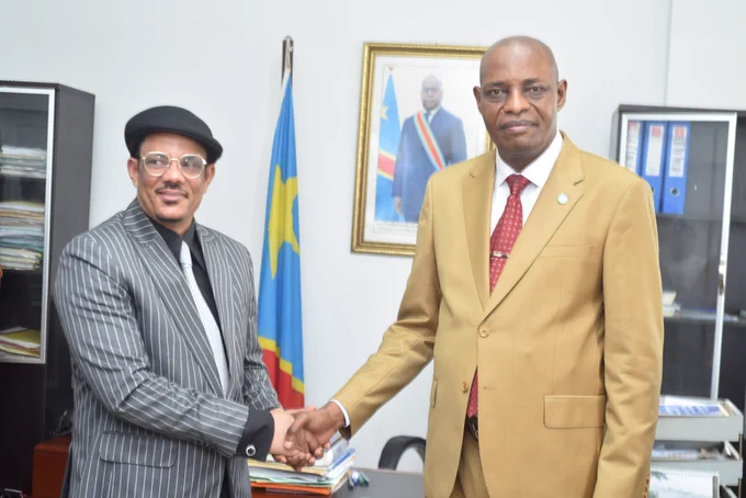 Le vice-gouverneur de province de la Tshopo et le nouveau ministre des ITPR 