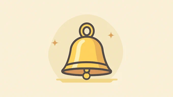 A yellow notification bell 