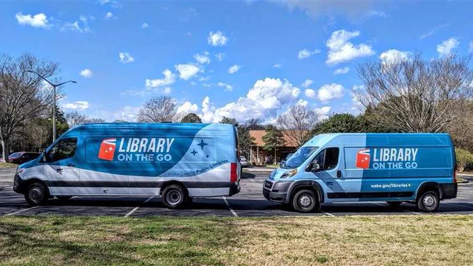 Wake County Public Libraries new bookmobile