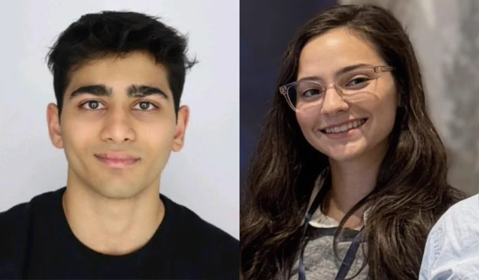 Ryan Punamiya (CS 2025) and Summer Abramson (computational media student).