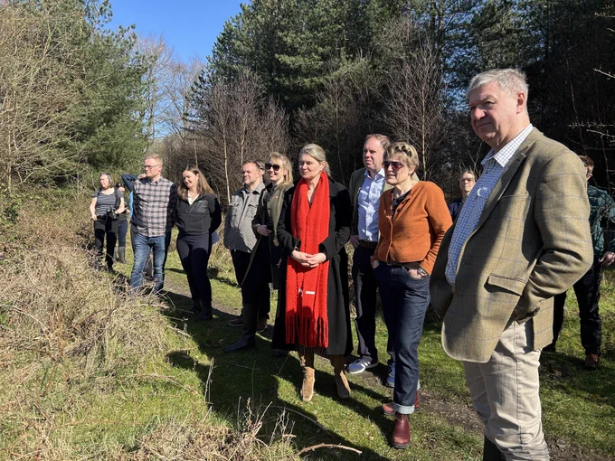 Image of the Efra committee at Cannock Chase