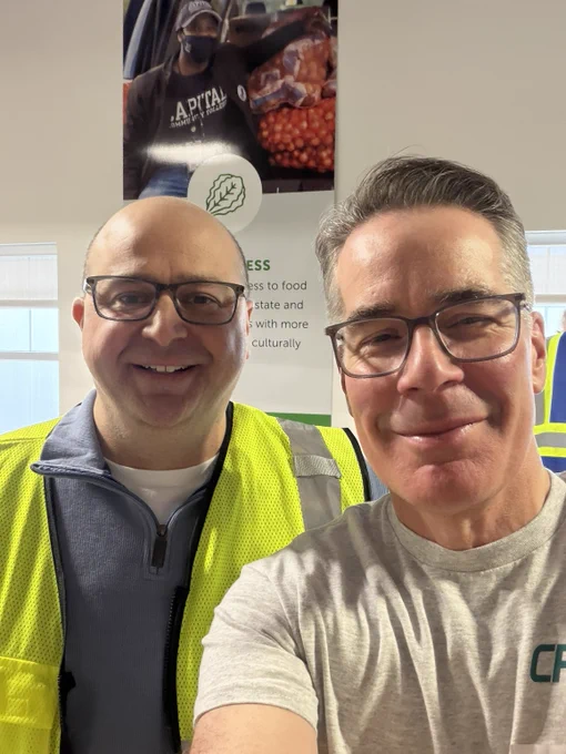Jason Jakubowski, President & Chief Executive Officer and Matt Hart, CRCOG's Executive Director pose for a selfie. 