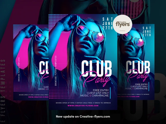 free psd flyer template