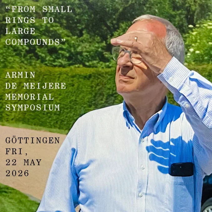 Armin de Meijere at his 80th birthday celebration · photo by Eva E. Wille